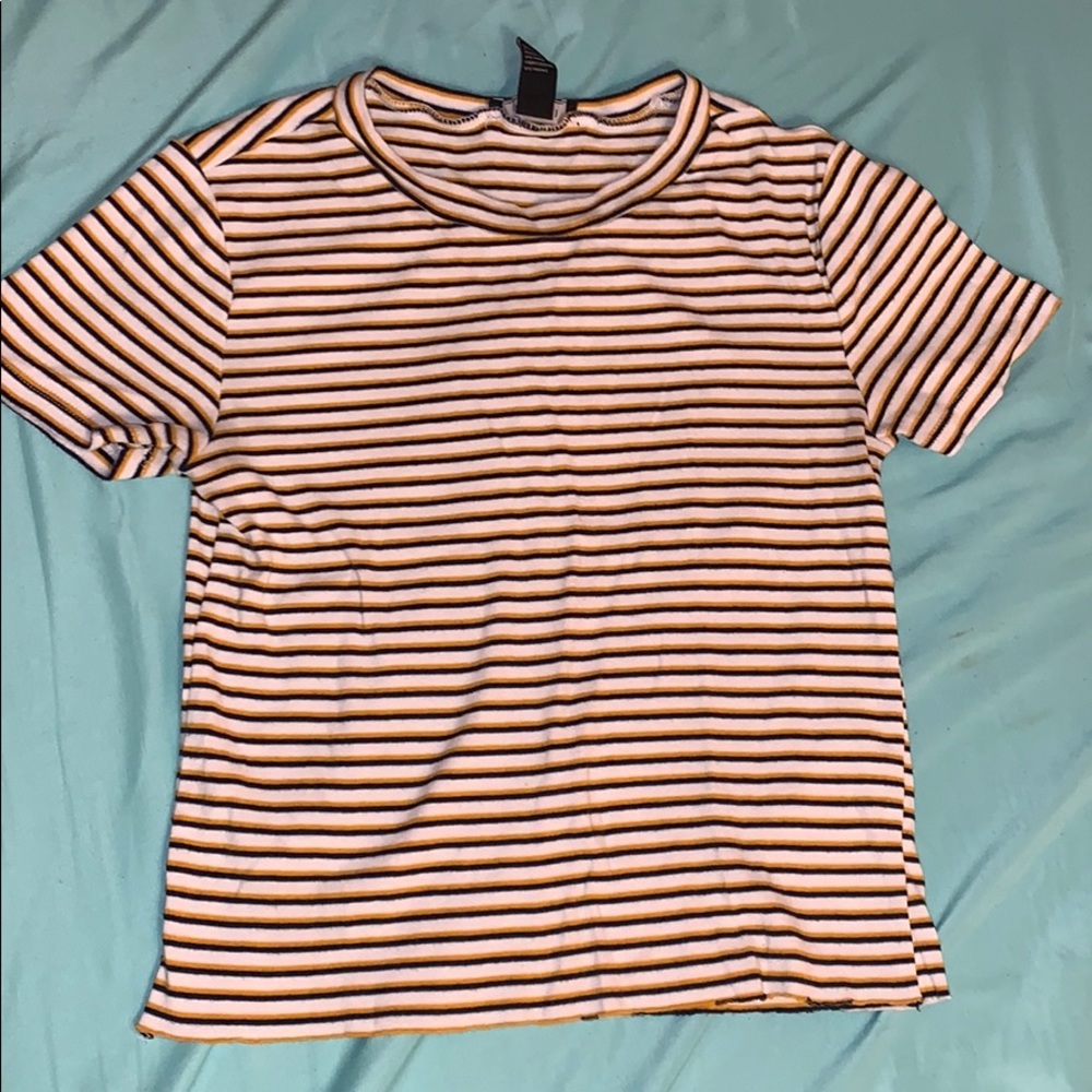 Cropped Stripped Tee